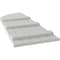 Ekena Millwork Americraft 5-Board (3 Batten) Wood Joined Board-n-Batten Shutters w/ Arch Top, ARW401BQ518X60STH, PR ARW401BQ518X60STH - alternate 3